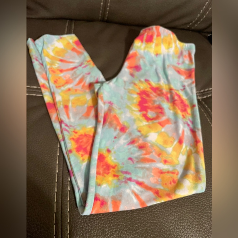 Tie-Dye Leggings Girls size Large 10/12